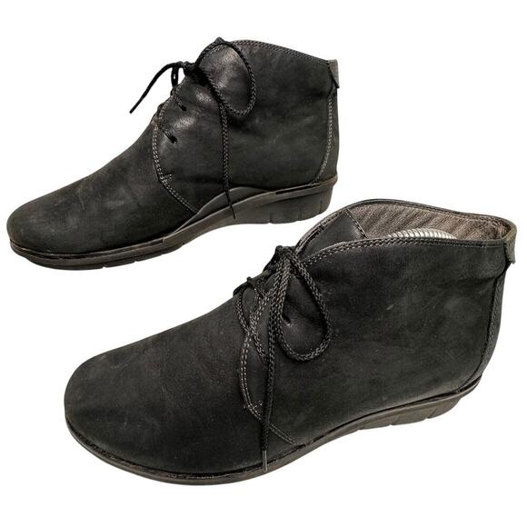 Dansko Joy Black Burnished Nubuck Chukka Womens Sz 41 US Sz 10.5-11 Comfort‎ - Picture 1 of 16